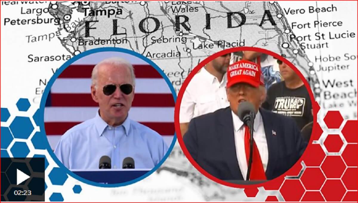 A tale of two rallies Trump and Biden stage duelling events in Florida-Capture